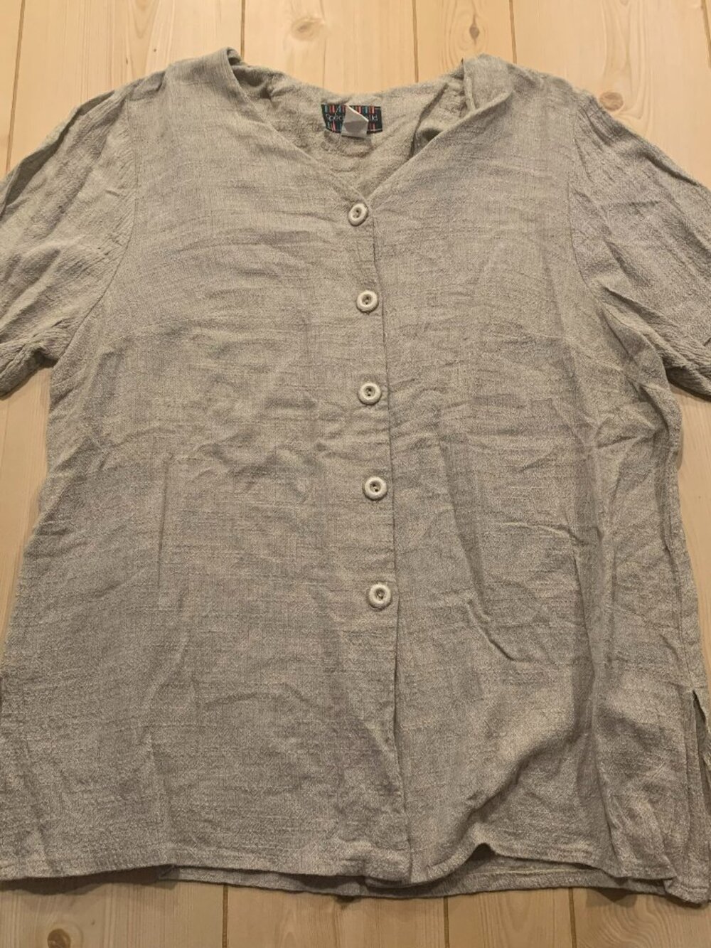 Vintage 90s Special Thyme Ltd. Boho Bohemian Hippie Button-Down Tunic Shirt 2X